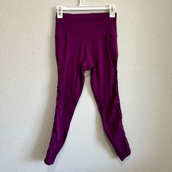 Lululemon High Times Rhythm Pant Athleisure Leggings in Chilled Grape Purple 6 - Picture 1 of 8